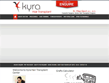 Tablet Screenshot of kyrahairtransplant.com